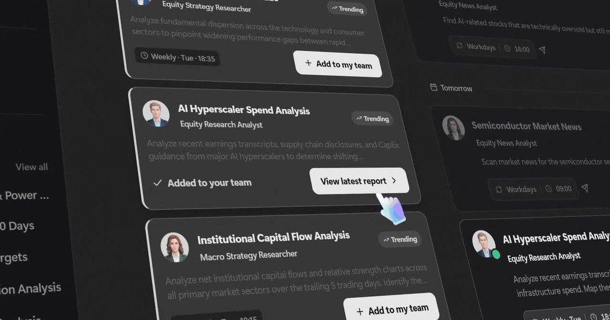 GoAI AI investment analyst team workspace